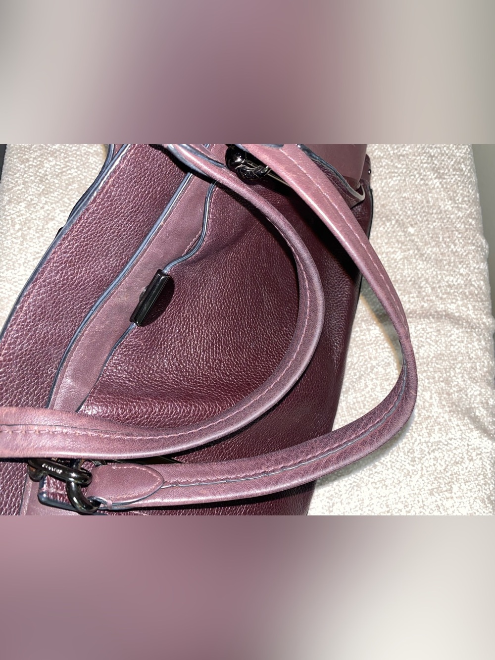 Authentic Coach Dreamer Satchel in Oxblood Burgundy Luxury - Picture 16 of 16